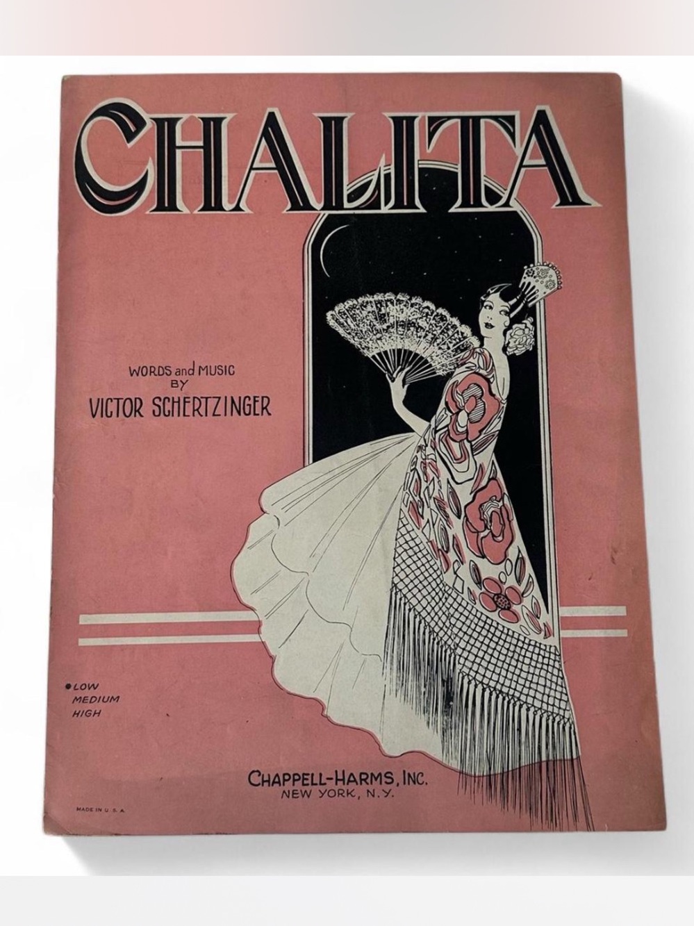 💜 Vintage “Chalita” by Victor Scherzinger (1928) Sheet Music